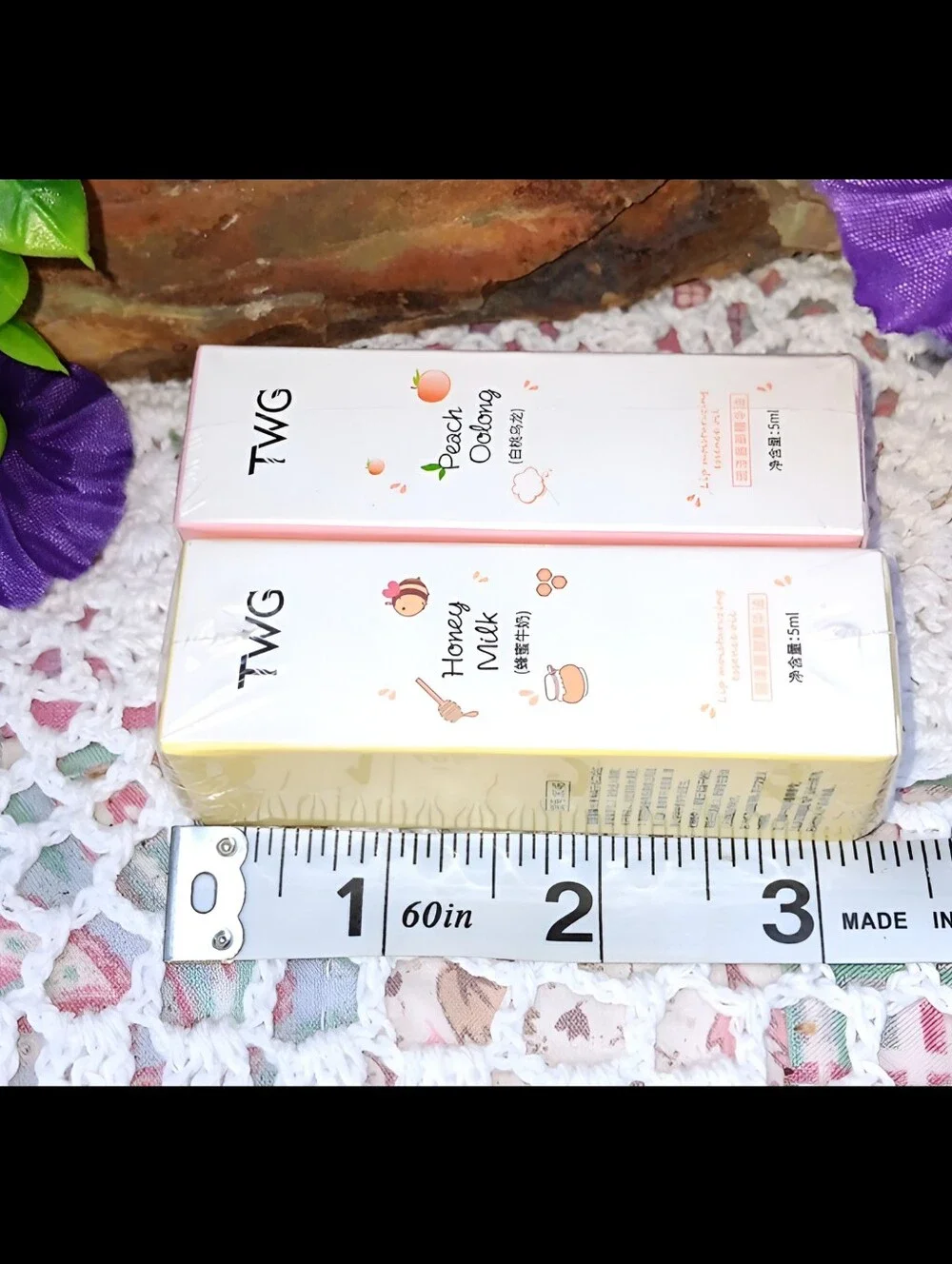 🆕️LAST SET💗~ PEACH OOLONG & HONEY MILK MOISTURIZING LIPGLOSS~ 1 OF EACH IN BOX